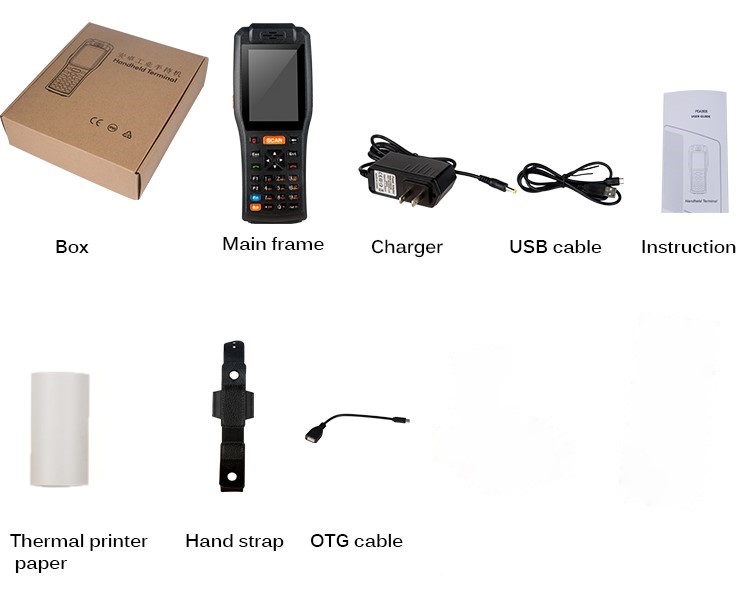 Handheld industrial Qunsuo PDA3505 con Escáner-1D