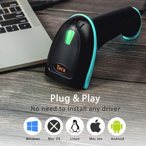LECTOR BARRAS 1D/2D, USB/BT