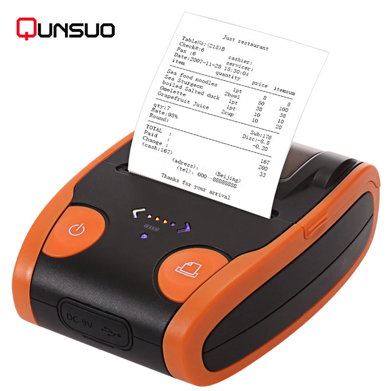 Impresora portátil 58mm Qunsuo S5806 (Indicador led)